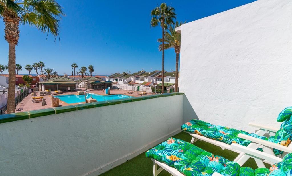Deluxe Duplex Bungalow Private Parking Maspalomas  Exterior photo